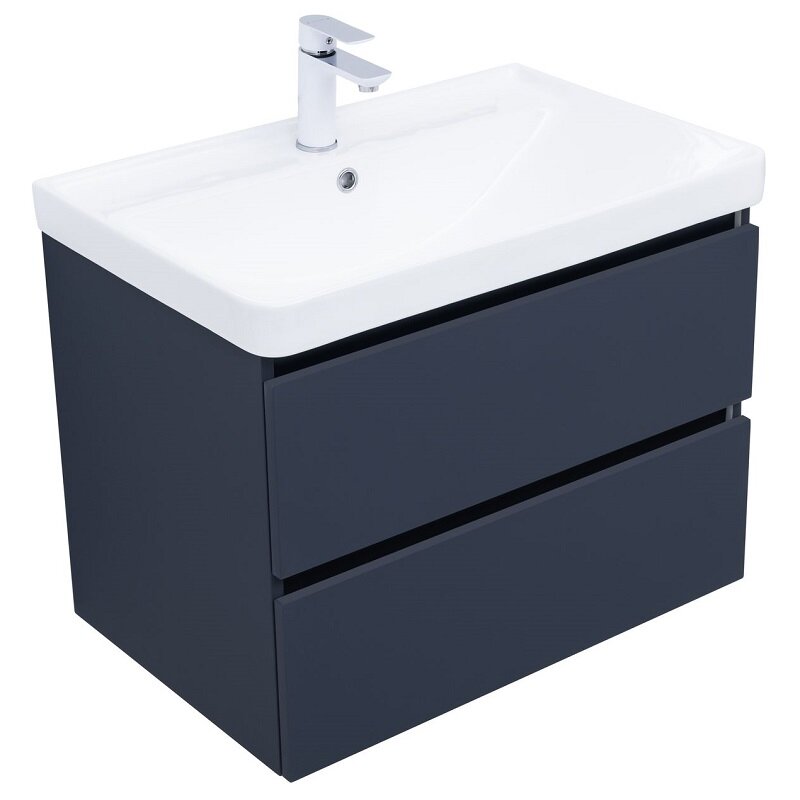 Изображение товара Подвесная тумба под раковину Aquanet Вега 2.0 70 см маренго стекло