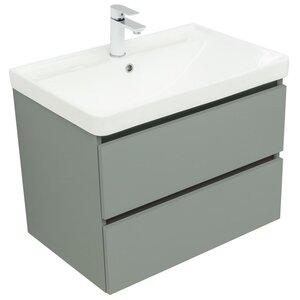 Изображение товара Тумба под раковину Aquanet Вега 2.0, 337960, 70 см, подвесная, мисти грин soft touch