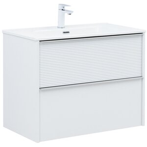Изображение товара Тумба под раковину Aquanet Вита 330475, 80 см, подвесная, цвет белый матовый