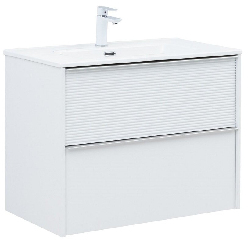 Изображение товара Тумба под раковину Aquanet Вита 330475, 80 см, подвесная, цвет белый матовый