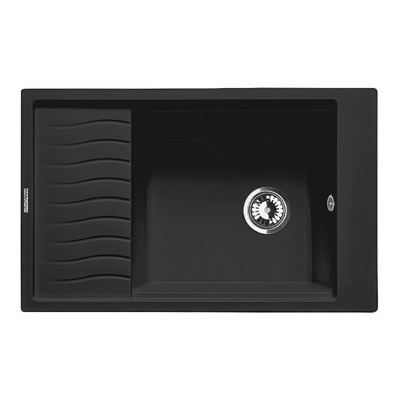 Изображение товара Кухонная мойка Lava L9.BAS 78 см искусственный камень черная BASALT
