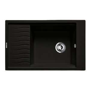 Изображение товара Кухонная мойка Lava L9.LAV 78 см искусственный камень черный металлик