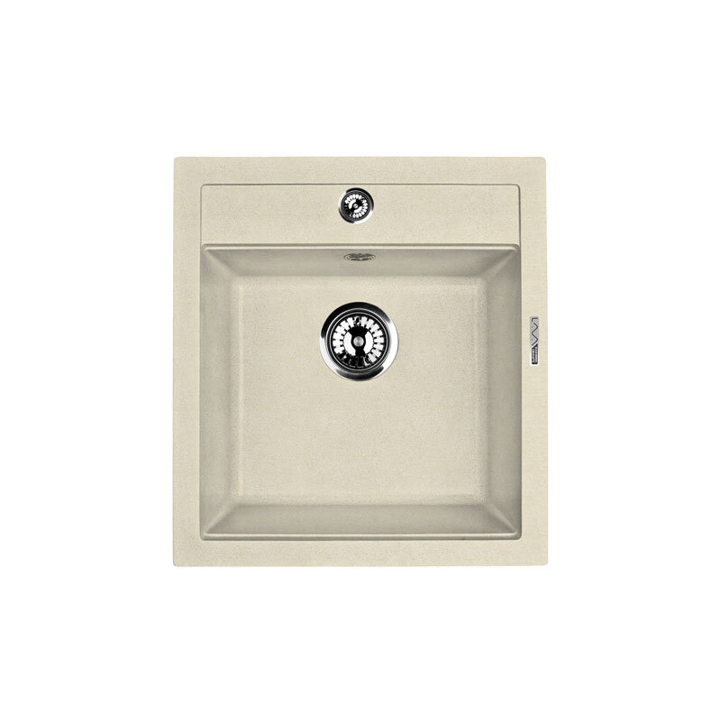 Изображение товара Кухонная мойка Lava Q1.CRE из искусственного камня 46.5 см кремовая