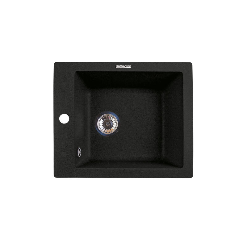 Изображение товара Кухонная мойка Lava Q3.BAS 42.5 см искусственный камень черный
