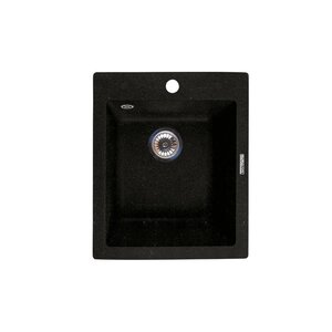 Изображение товара Кухонная мойка Lava Q3.LAV, 42.5 см, черный металлик