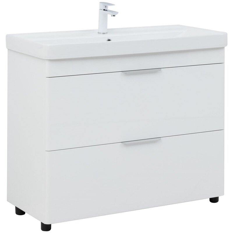 Изображение товара Тумба под раковину Aquanet Ирис New 339257, 100 см, белая