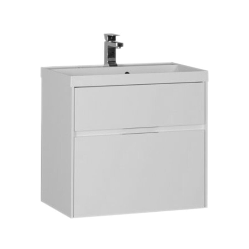 Изображение товара Тумба под раковину Aquanet Латина 180032 белая для ванной комнаты 70 см