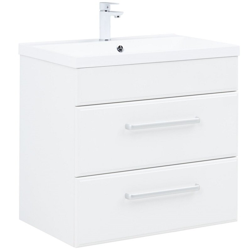 Изображение товара Тумба под раковину Aquanet Лукка 302397 - 75 см, белая, влагостойкая