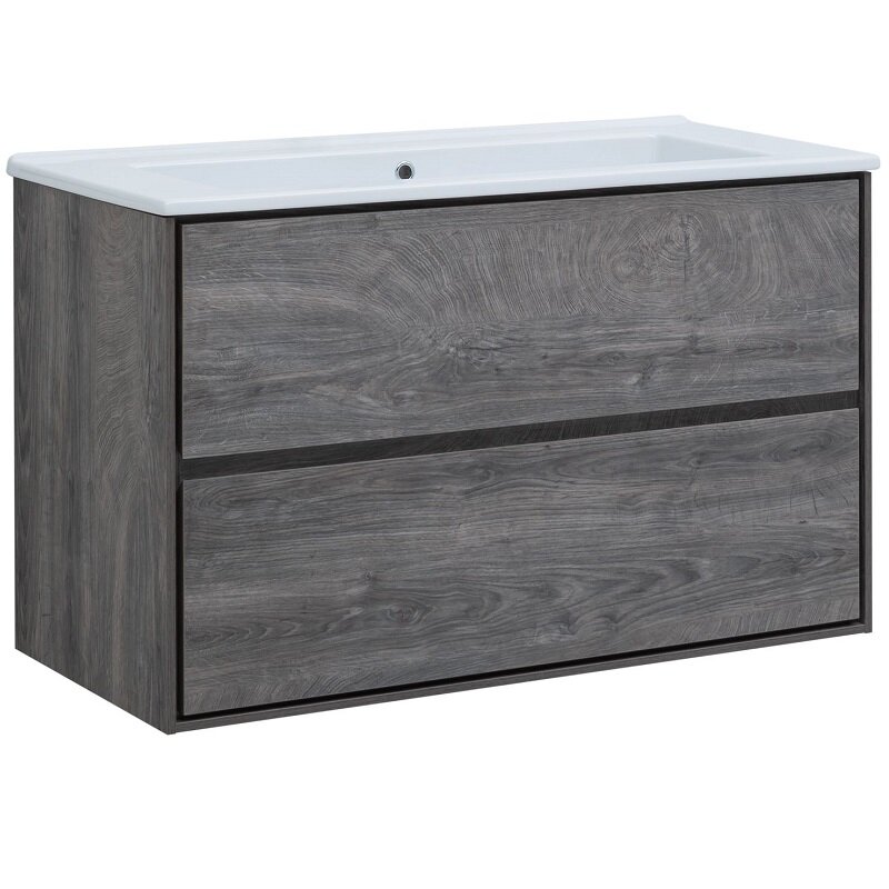 Изображение товара Тумба под раковину Aquanet Милан 339972 105 см дуб рошелье подвесная