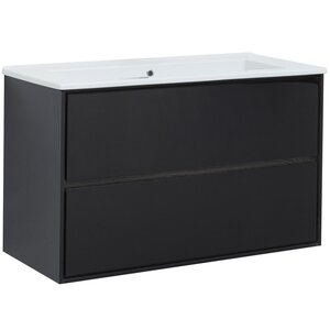 Изображение товара Тумба под раковину Aquanet Милан 316690, 105 см, цвет черный