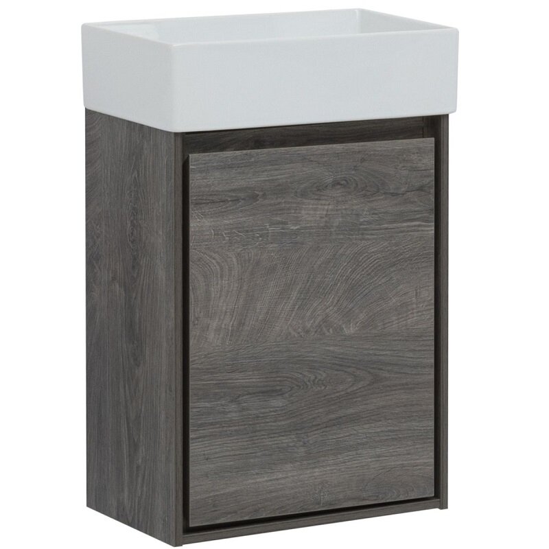 Изображение товара Тумба под раковину Aquanet Милан 45 см дуб рошелье подвесная с механизмом доводчика