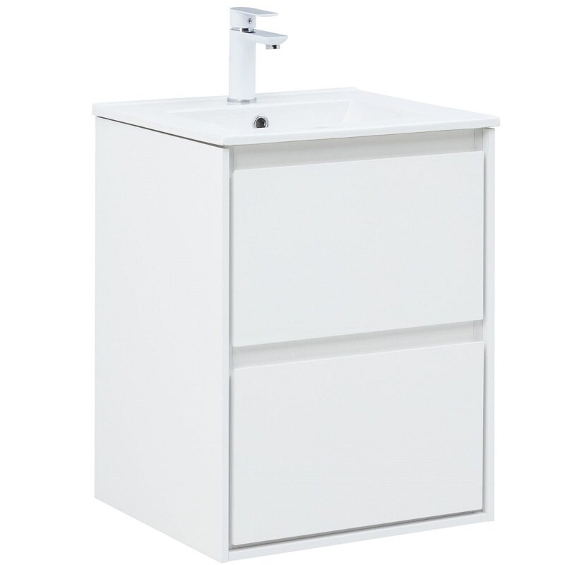 Изображение товара Тумба под раковину Aquanet Милан 336366 50 см белый глянец