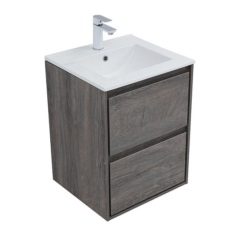 Изображение товара Тумба под раковину Aquanet Милан 336371 50 см дуб рошелье