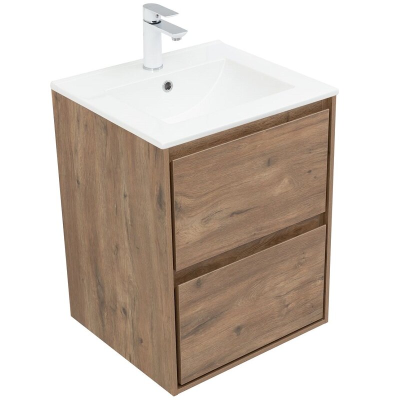 Изображение товара Тумба под раковину Aquanet Милан 50 см дуб рустикальный подвесная