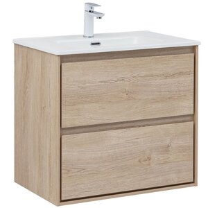 Изображение товара Тумба под раковину Aquanet Милан 336383, 70 см, цвет дуб светлый