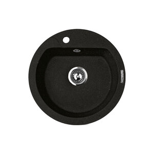 Изображение товара Кухонная мойка Lava R3.LAV черный металлик диаметр 510 мм глубина 21 см