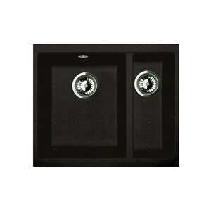 Изображение товара Кухонная мойка Lava U2.LAV, 53.4 см, искусственный камень, цвет Lava черный металлик