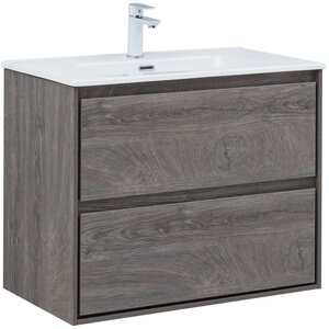 Изображение товара Тумба под раковину Aquanet Милан 336374, 80 см, цвет дуб рошелье