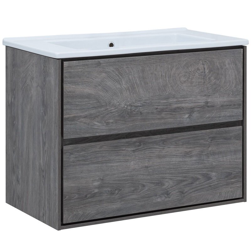 Изображение товара Тумба под раковину Aquanet Милан 339969, 85 см, цвет дуб рошелье