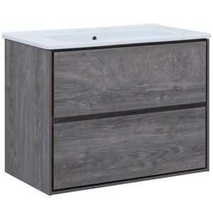 Изображение товара Тумба под раковину Aquanet Милан 339969, 85 см, цвет дуб рошелье