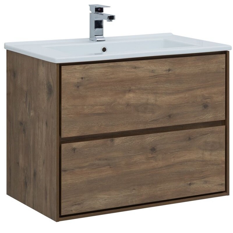 Изображение товара Тумба под раковину Aquanet Милан 85 см дуб рустикальный подвесная