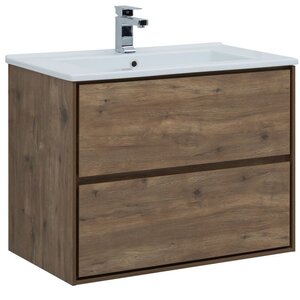 Изображение товара Тумба под раковину Aquanet Милан 339968, 85 см, цвет дуб рустикальный