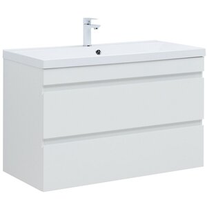 Изображение товара Тумба под раковину Aquanet Нота New 335420 100 см белая глянец