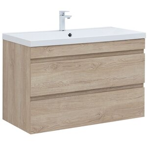 Изображение товара Тумба под раковину Aquanet Нота New 334200, 100 см, цвет дуб светлый