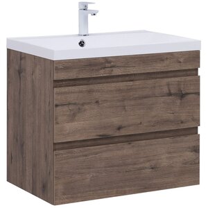 Изображение товара Тумба под раковину Aquanet Нота New 334192, 75 см, цвет дуб веллингтон табак