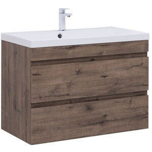 Изображение товара Тумба под раковину Aquanet Нота New 334193, 90 см, цвет дуб веллингтон табак
