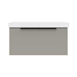 Изображение товара Тумба с раковиной La Fenice Cappuccino NFNC-01-SIM-C-80-3-80, 80 см, подвесная, бежевая матовая