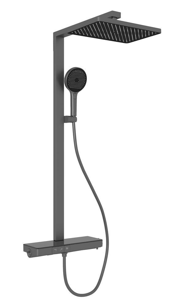 Изображение товара Душевая система Sancos Vos SC6100GG - термостат, вороненая сталь