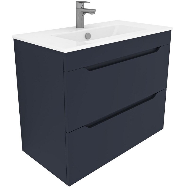 Изображение товара Тумба под раковину Aquanet Практика 80 в цвете маренго - стильная и практичная мебель