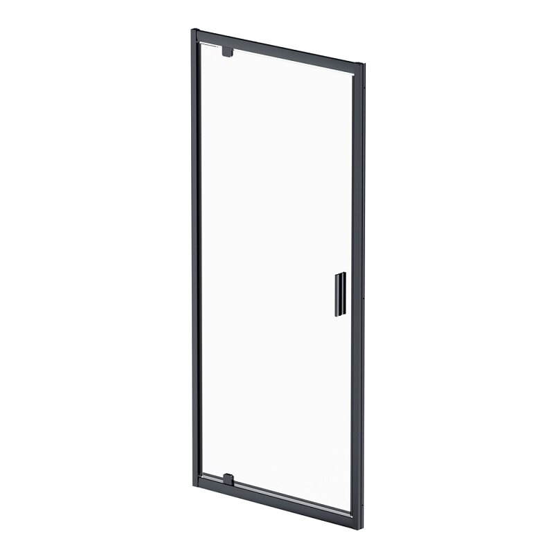 Изображение товара Душевая дверь в нишу Am.Pm Gem W90G-90-1P-BT, 90 см, черный матовый