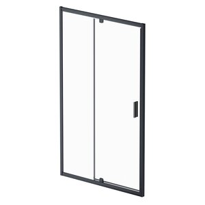 Изображение товара Душевая дверь в нишу Am.Pm Gem W90G-120-1P-BT, 120 см, распашная, стекло прозрачное, профиль черный матовый