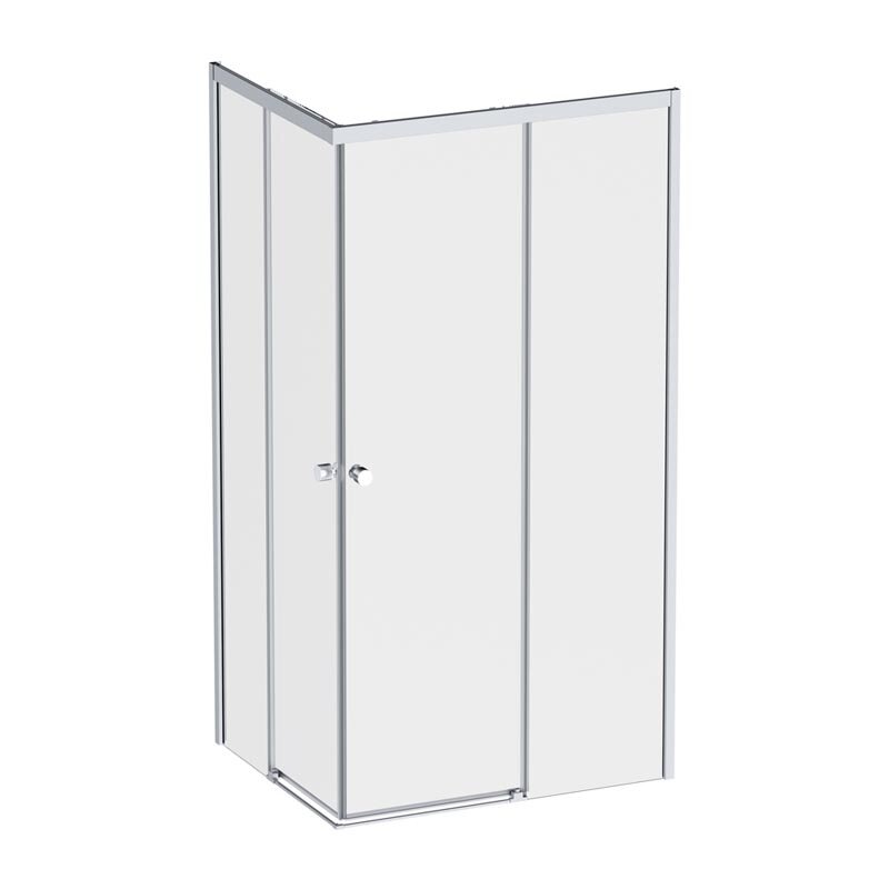 Изображение товара Душевой уголок Am.Pm X-Joy W94G 100х80 см раздвижной без поддона стильное освежение ванной