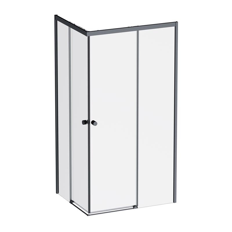 Изображение товара Душевой уголок Am.Pm X-Joy W94G-403 100x80 см, черный матовый, прозрачное стекло