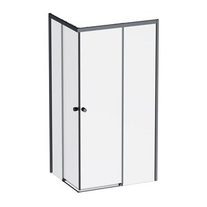 Изображение товара Душевой уголок Am.Pm X-Joy W94G-403 100x80 см, черный матовый, прозрачное стекло