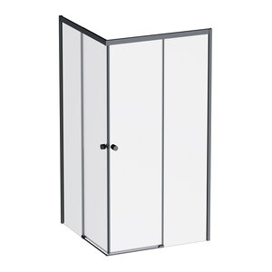 Изображение товара Душевой уголок Am.Pm X-Joy W94G-403-100100-BТ1К, 100 х 100 см, профиль черный матовый, стекло прозрачное