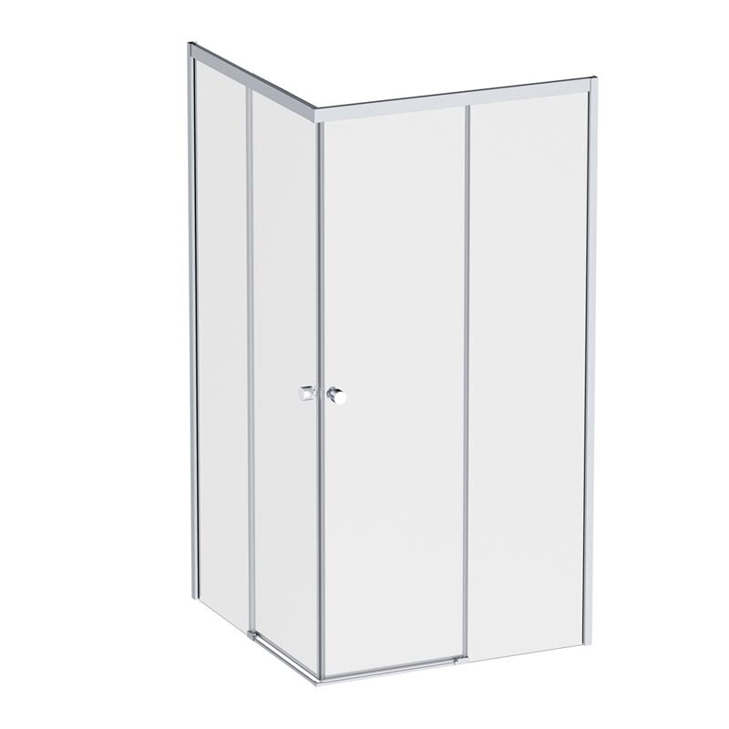 Изображение товара Душевой уголок Am.Pm X-Joy 100x100 см раздвижной, хром матовый, безопасное стекло
