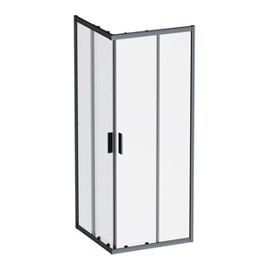 Изображение товара Душевой уголок Am.Pm Gem W90G-403-8080-BT, 80 x 80 см, стекло прозрачное, профиль черный матовый