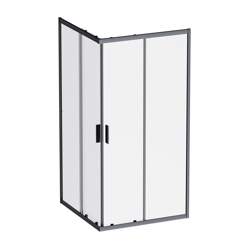 Изображение товара Душевой уголок Am.Pm Gem W90G-403-100100-BT, 100 x 100 см, стекло прозрачное, профиль черный матовый Изображение товара Душевой уголок Am.Pm Gem W90G-403-100100-BT, 100 x 100 см, стекло прозрачное, профиль черный матовый