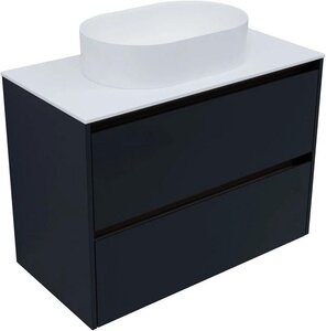 Изображение товара Подвесная тумба под раковину Allen Brau Activity 90 см антрацит олива браш