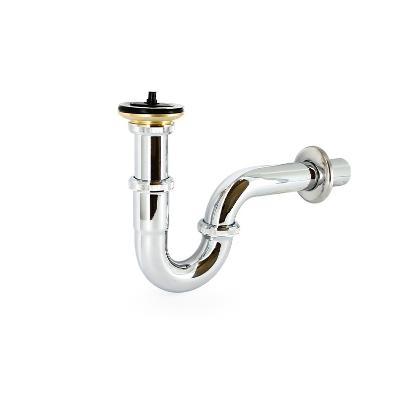Изображение товара Сифон для раковины Uni-Flow Practic, хромированный, диаметр 1 1/4", 32 мм