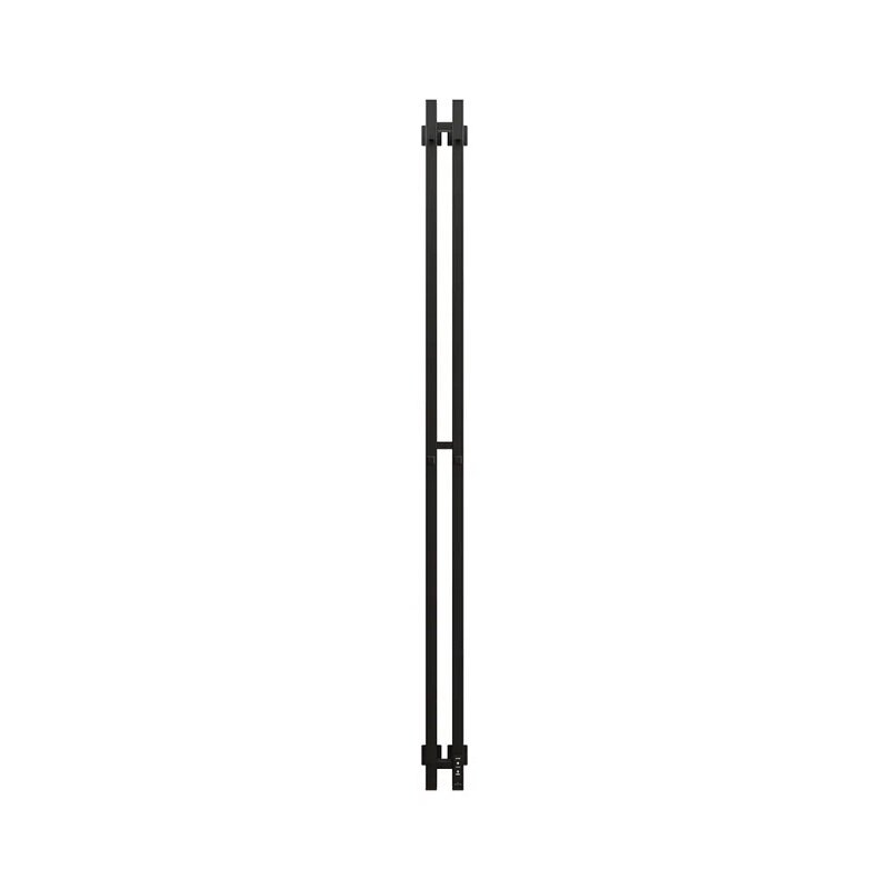 Изображение товара Полотенцесушитель электрический Grota Corsa K 100х1800 N RAL9005 EL, ширина 10 см, высота 180 см, диммер справа, черный матовый