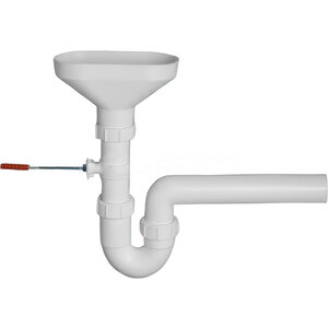 Изображение товара Сифон для раковины McAlpine HC740FUN, с разрывом струи/потока, цвет белый
