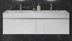 Изображение товара Тумба под раковину Velvex Pulsus tp.PUL.PUL.140.2Y белый глянец, 140 см, подвесная Изображение товара Тумба под раковину Velvex Pulsus tp.PUL.PUL.140.2Y белый глянец, 140 см, подвесная