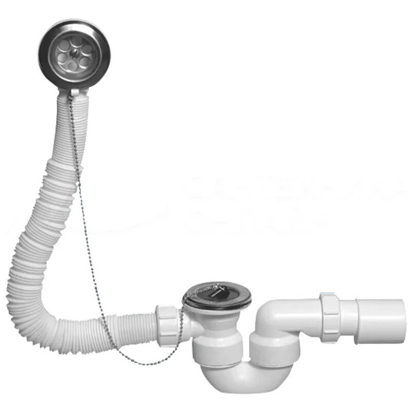 Изображение товара Слив-перелив для ванны McAlpine MRB1-EX клик-клак хром