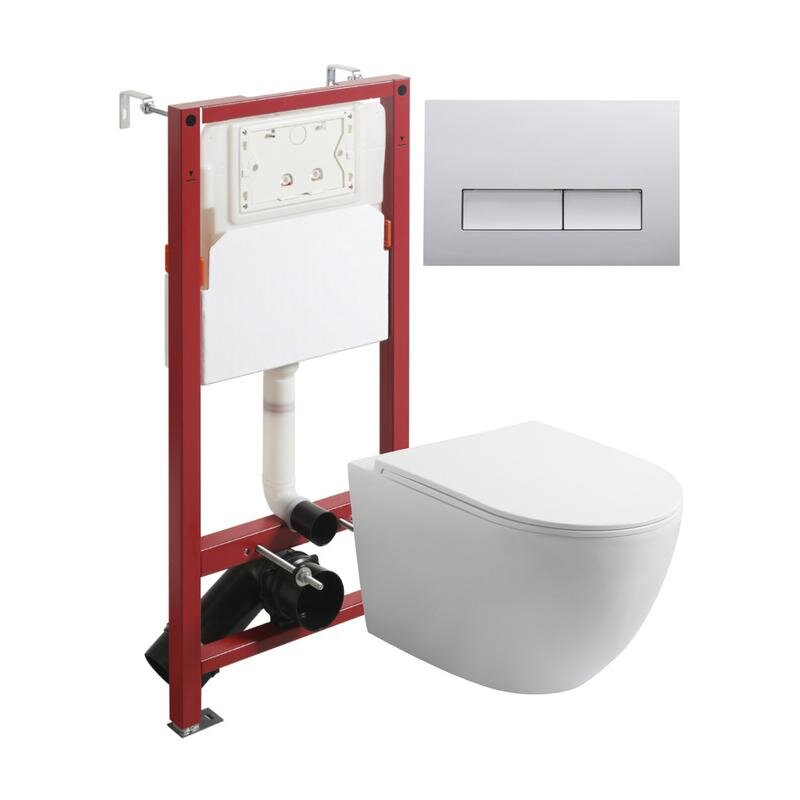 Изображение товара Подвесной унитаз Agger TORNADO безободковый с инсталляцией и функцией Торнадо Изображение товара Подвесной унитаз Agger TORNADO безободковый с инсталляцией и функцией Торнадо