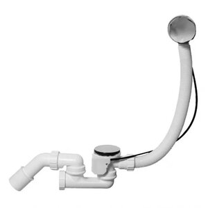 Изображение товара Слив-перелив для ванны McAlpine MRB2CBN-PB, полуавтомат, хром